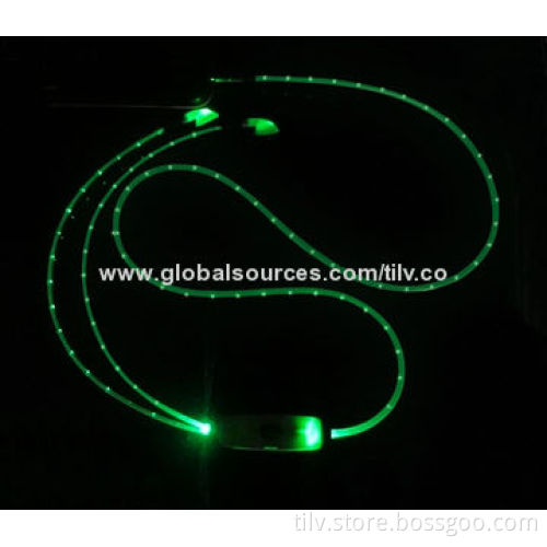 2014 Colorful LED Glinting Earphone with Microphone